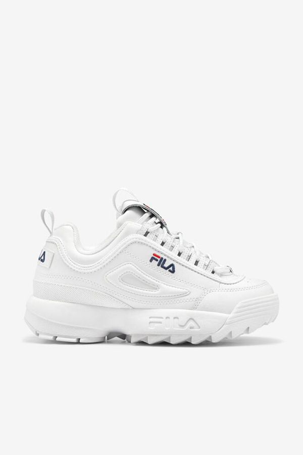 Zapatillas Fila Hombre Blancas / Azul Marino / Rojas - Disruptor 2 Premium - España 052478IUY